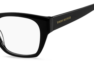 Premium Women Tommy Hilfiger Eyeglasses: TH 1865 : Black - SpecSMART Eye Clinic (Zoom View)